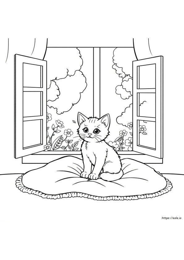 Kitten Coloring Pages Printable Pdf