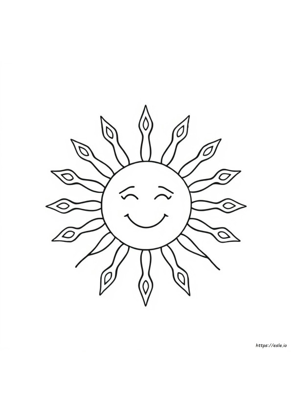 Die Sonne Ausmalen