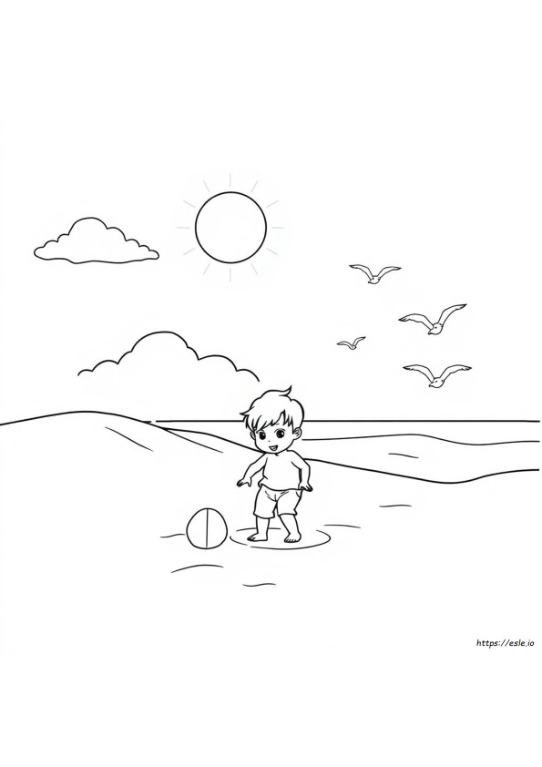 Desenho De Verão Para Colorir