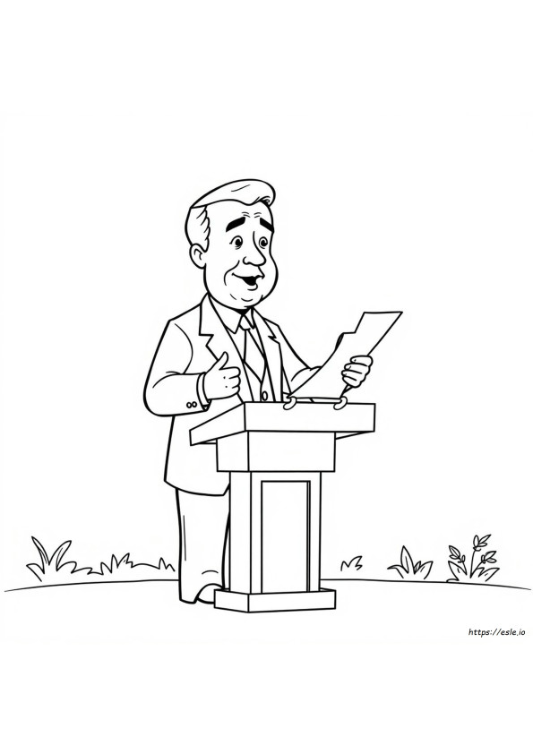 Franklin D Roosevelt Kleurplaat