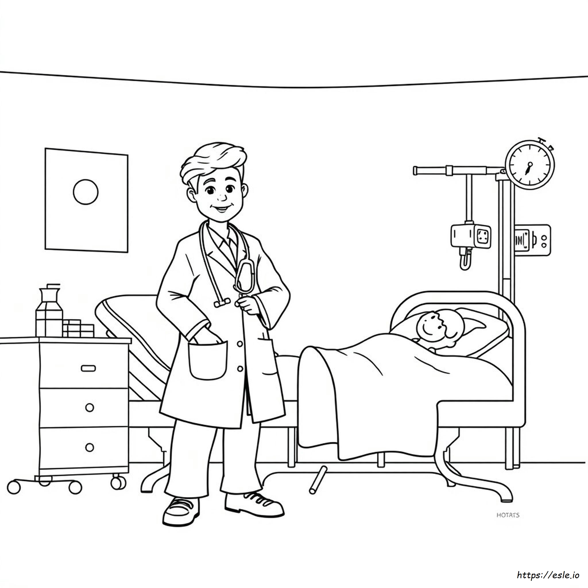 Printable Doctor Coloring Pages