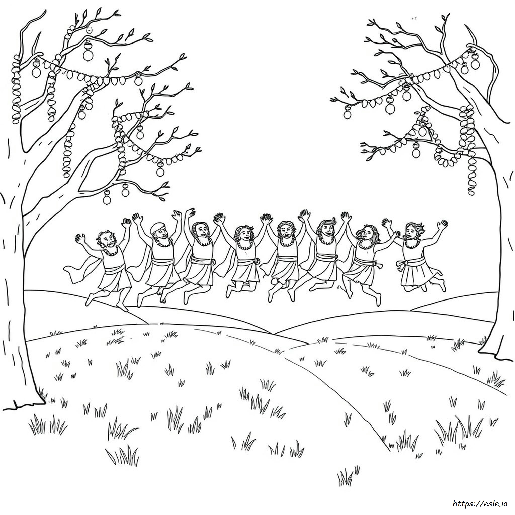 Coloriage Des 10 Seigneurs Sautants