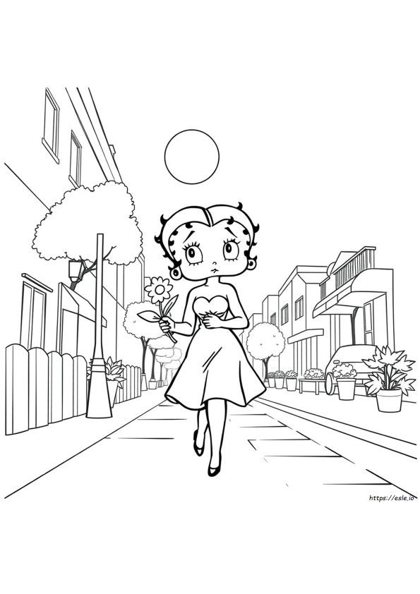 Betty Boop Coloring Pages For Adults
