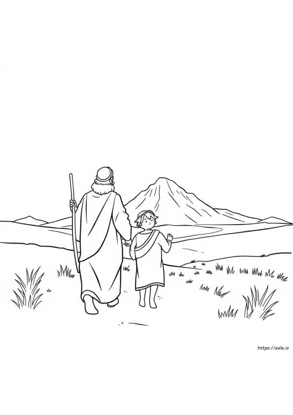 Abraham And Isaac Coloring