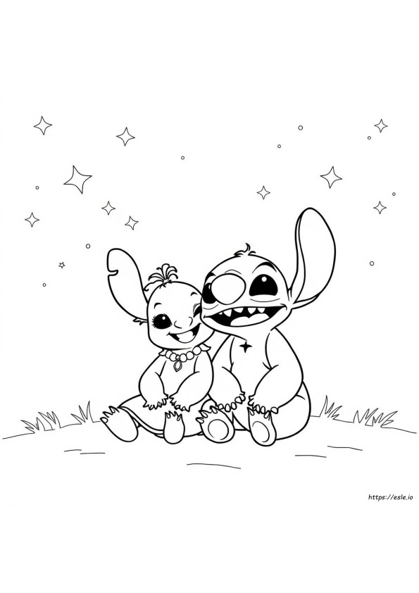 Planșe De Colorat Printabile Lilo Și Adorabilul, Drăguțul Stitch