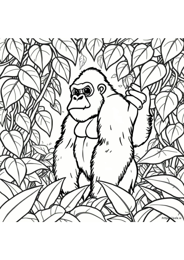 Gorilla Ausmalbilder