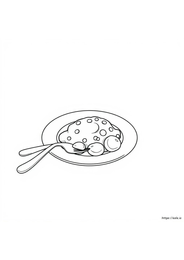 Grünes Essen Ausmalen