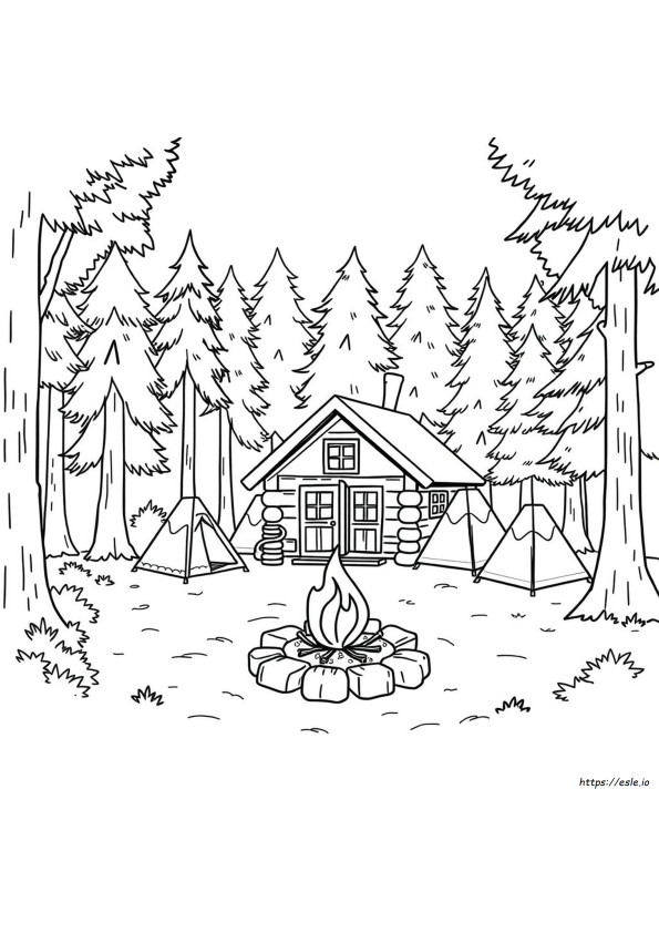 Disegni Da Colorare Campeggio