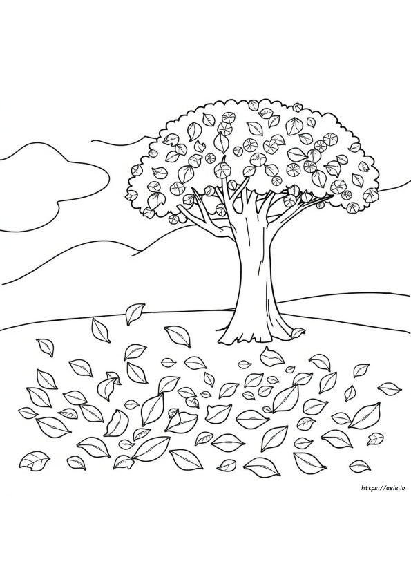 Easy Fall Coloring Pages Preschool