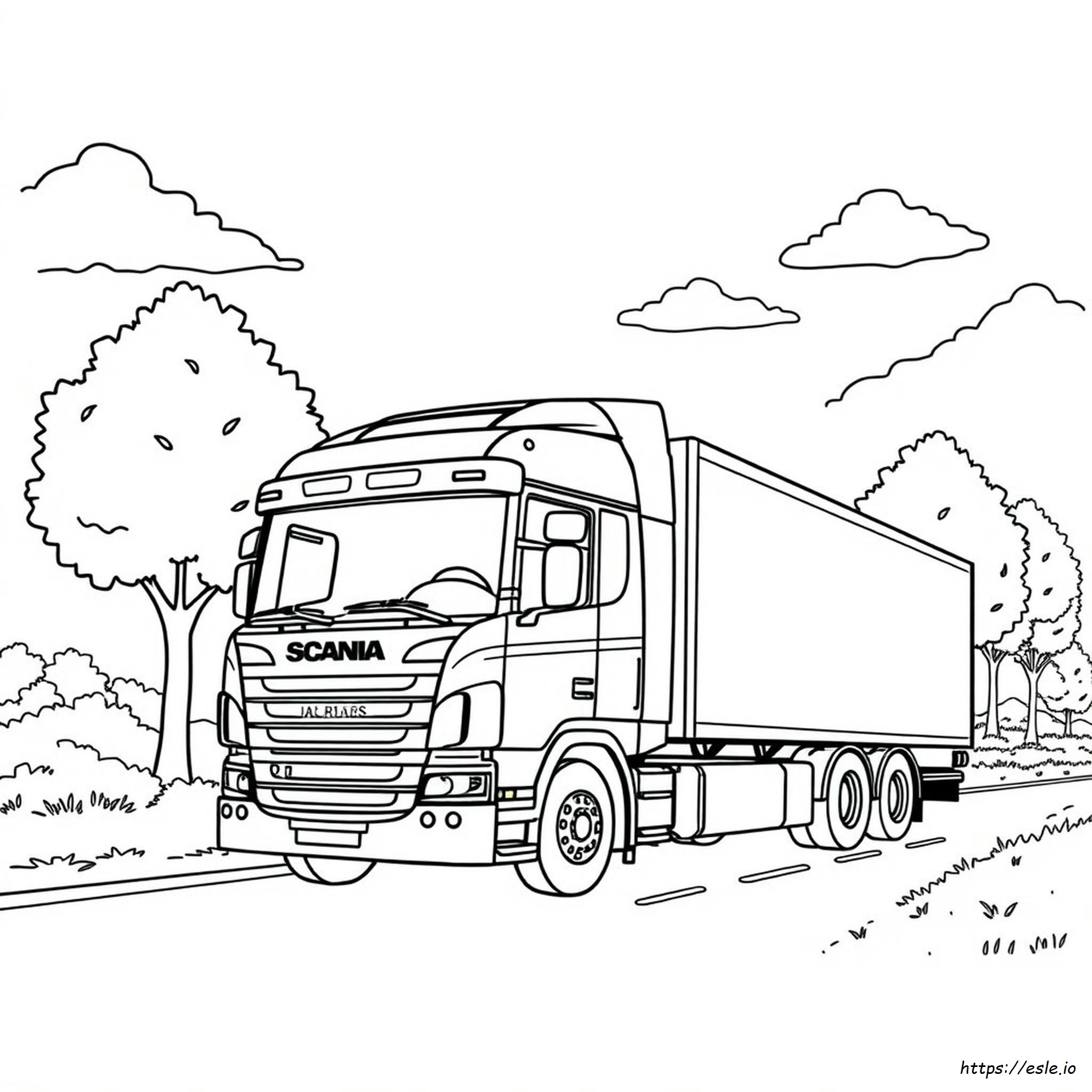Coloriage Camion Scania Imprimer Coloriage Camion Scania Imprimer