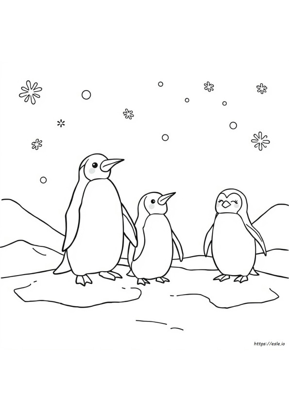Pinguino Da Colorare