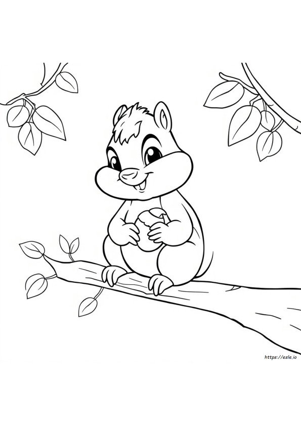 Simon The Chipmunk Kleurplaten