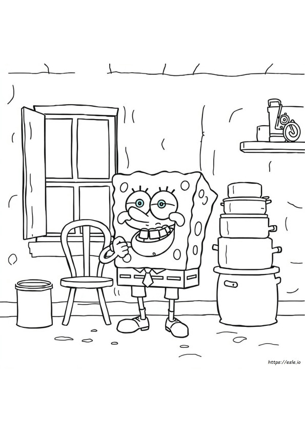 Spongebob Kleurplaten