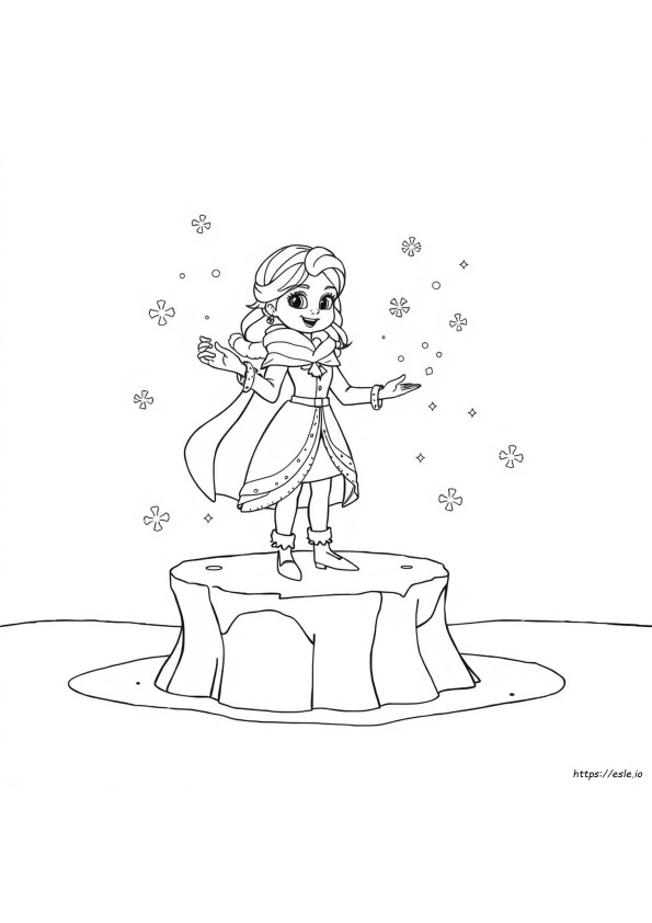 Elza Coloring Page