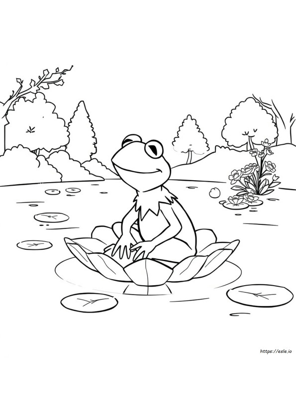 Kermit Kleurplaat