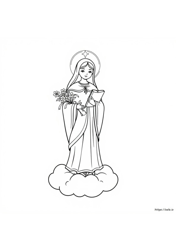 Heilige Lucia Ausmalbild