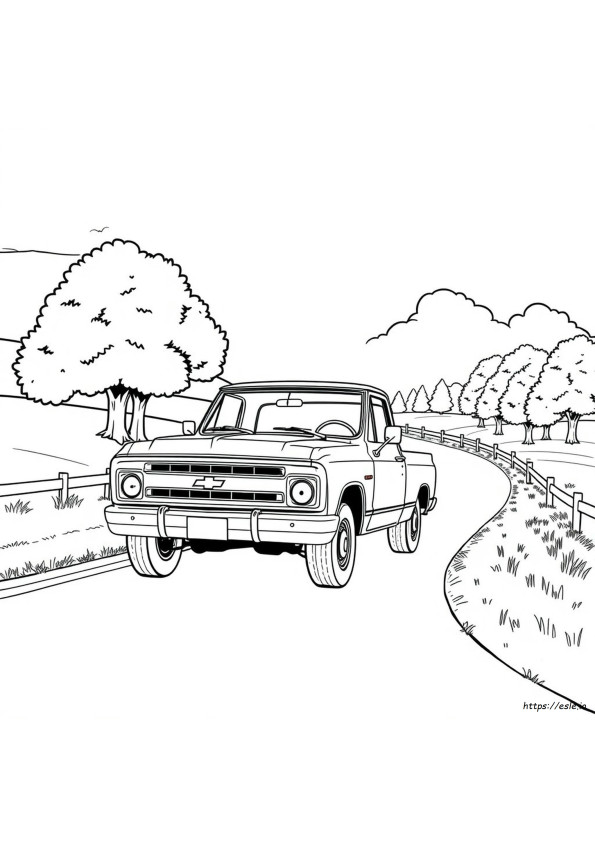 Coloring Pages Of Chevy Trucks