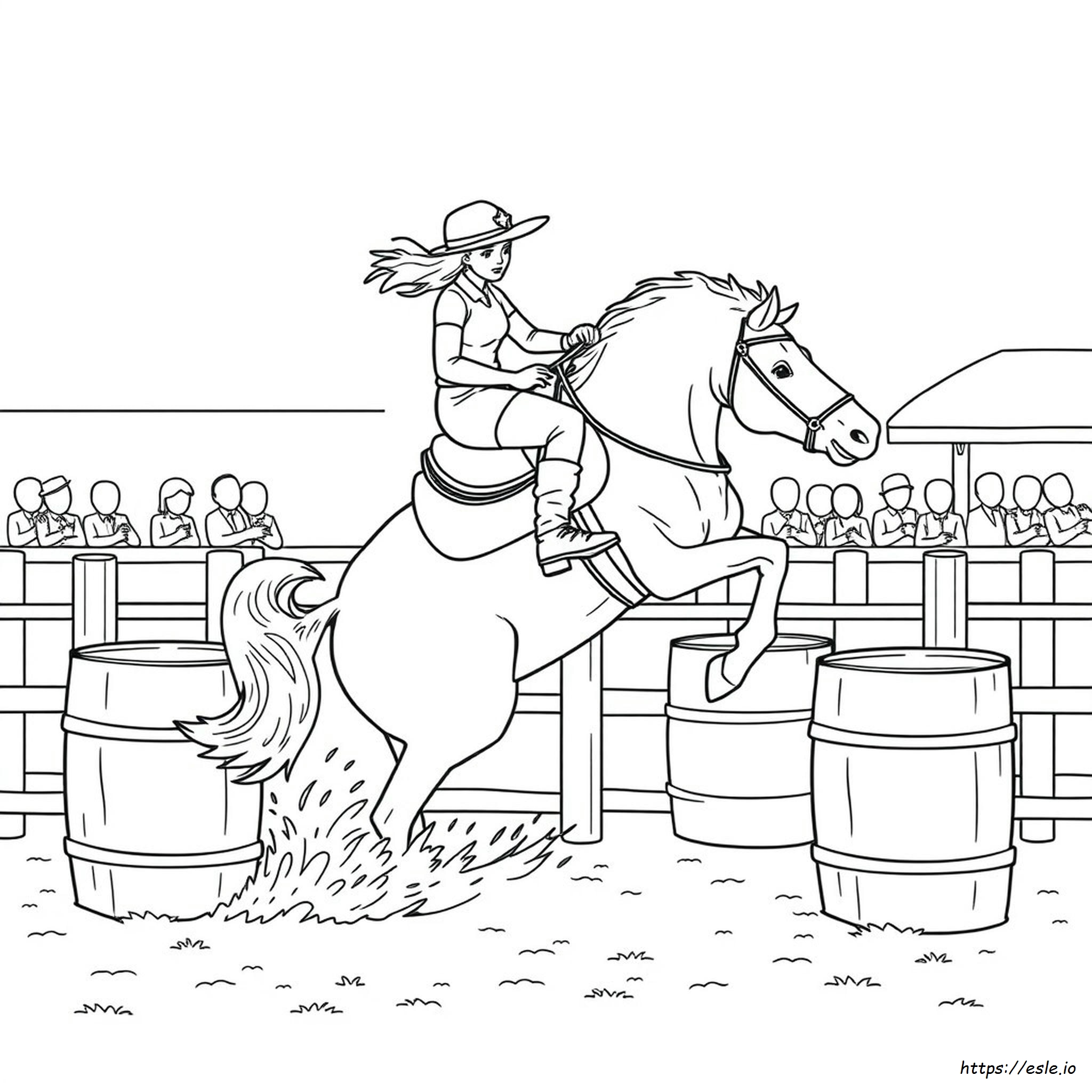 Coloriage Course Baril