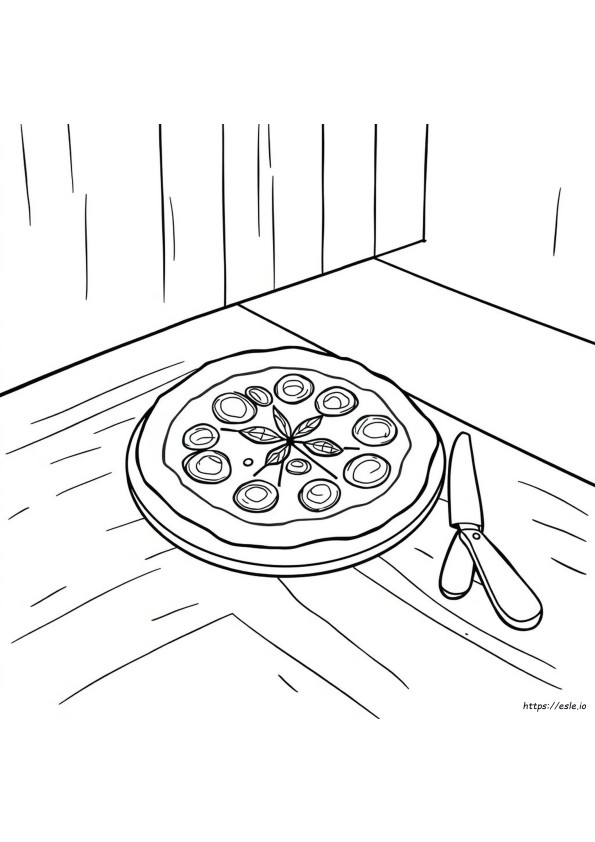 Dessin De Pizza À Colorier Gratuit