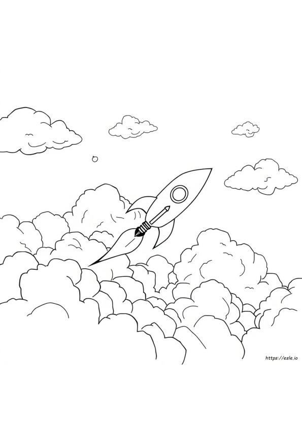 Realistic Rocket Coloring Pages
