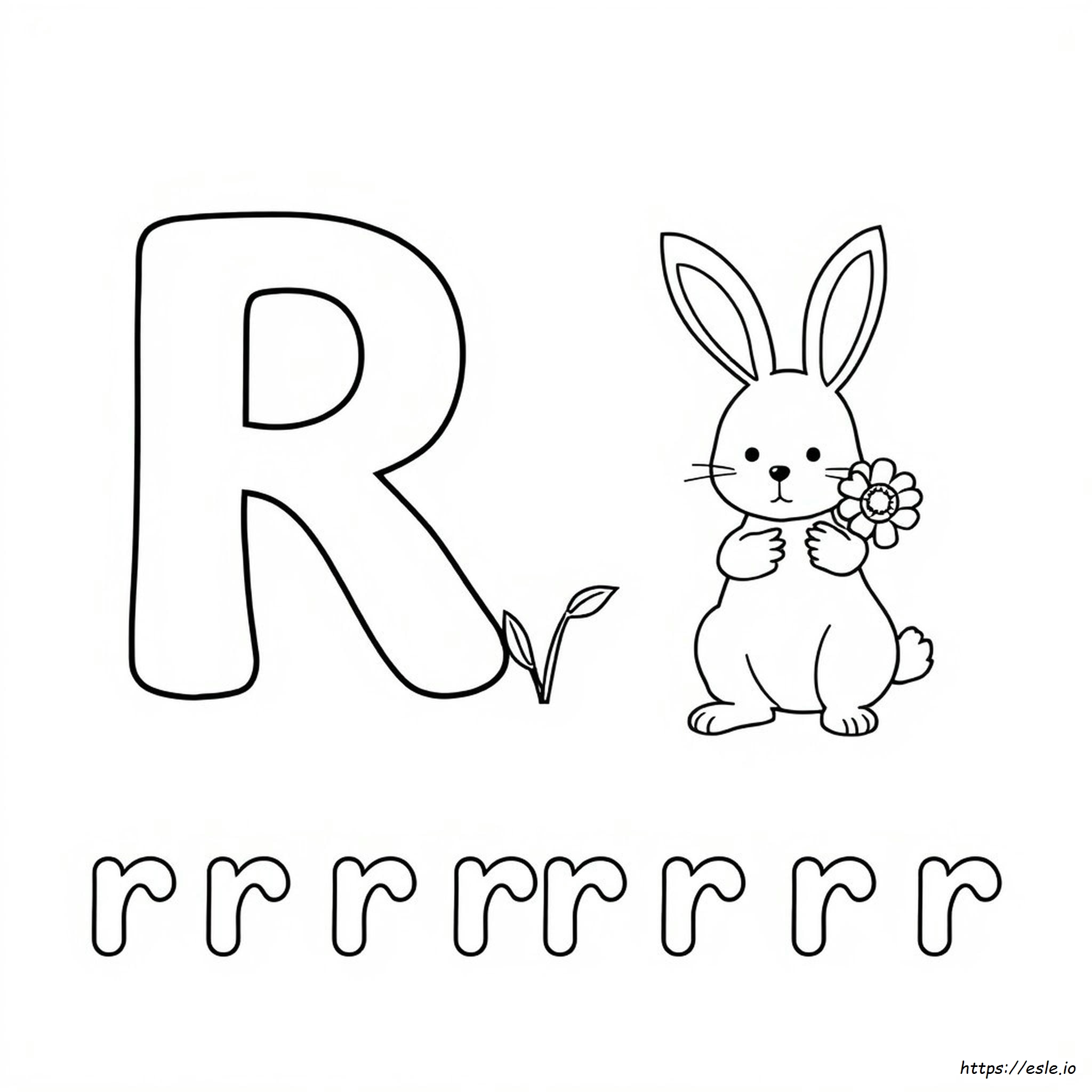 Letter R Coloring Worksheets