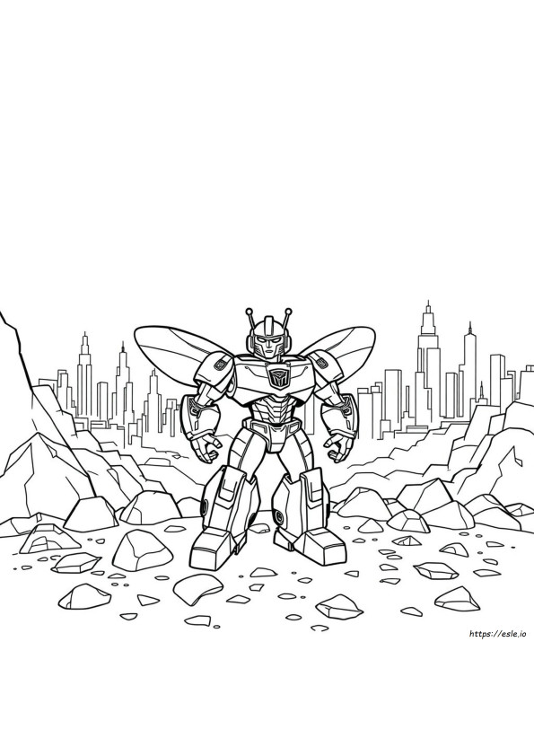 Dibujos Para Colorear De Transformers Bumblebee