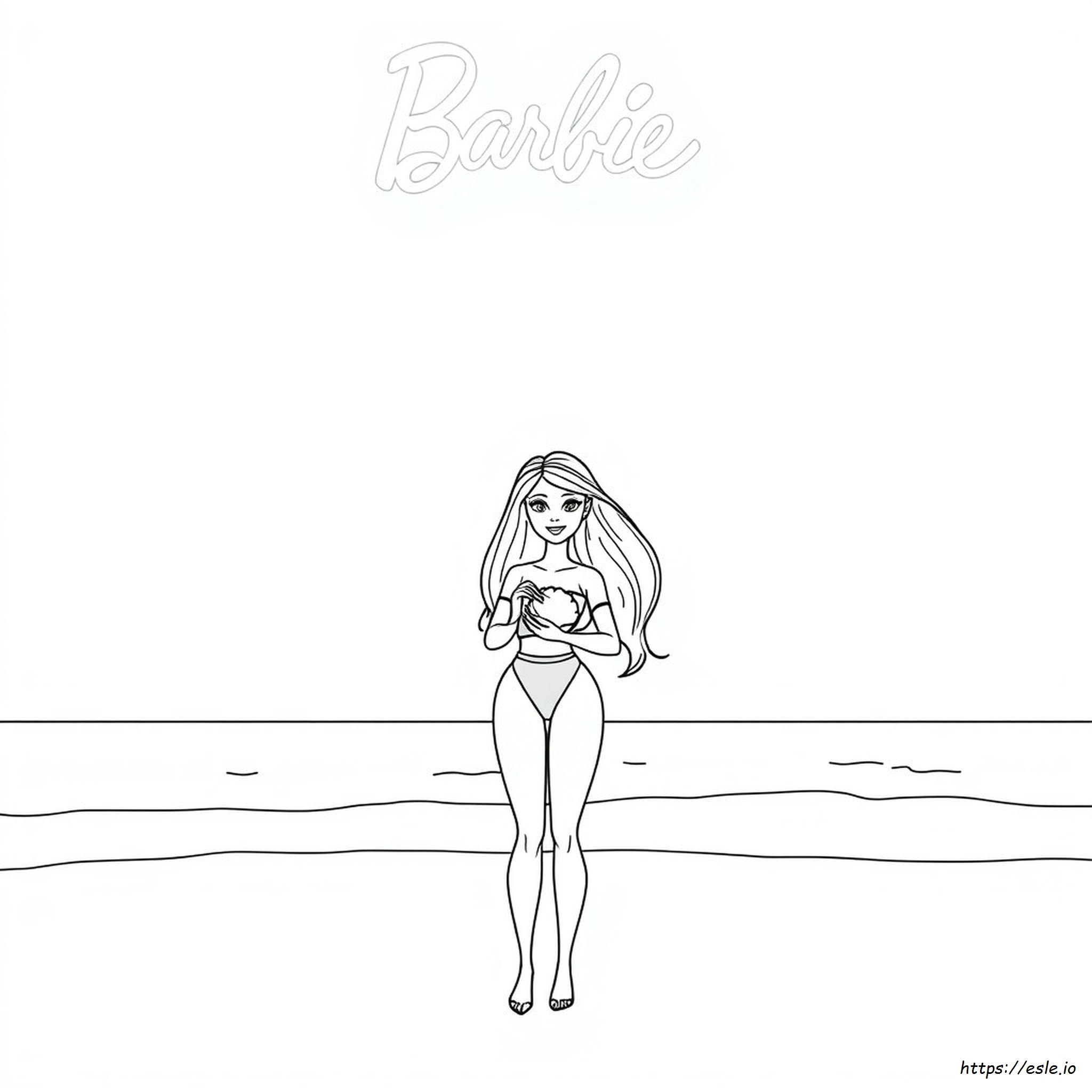 Barbie Print Out For Colouring