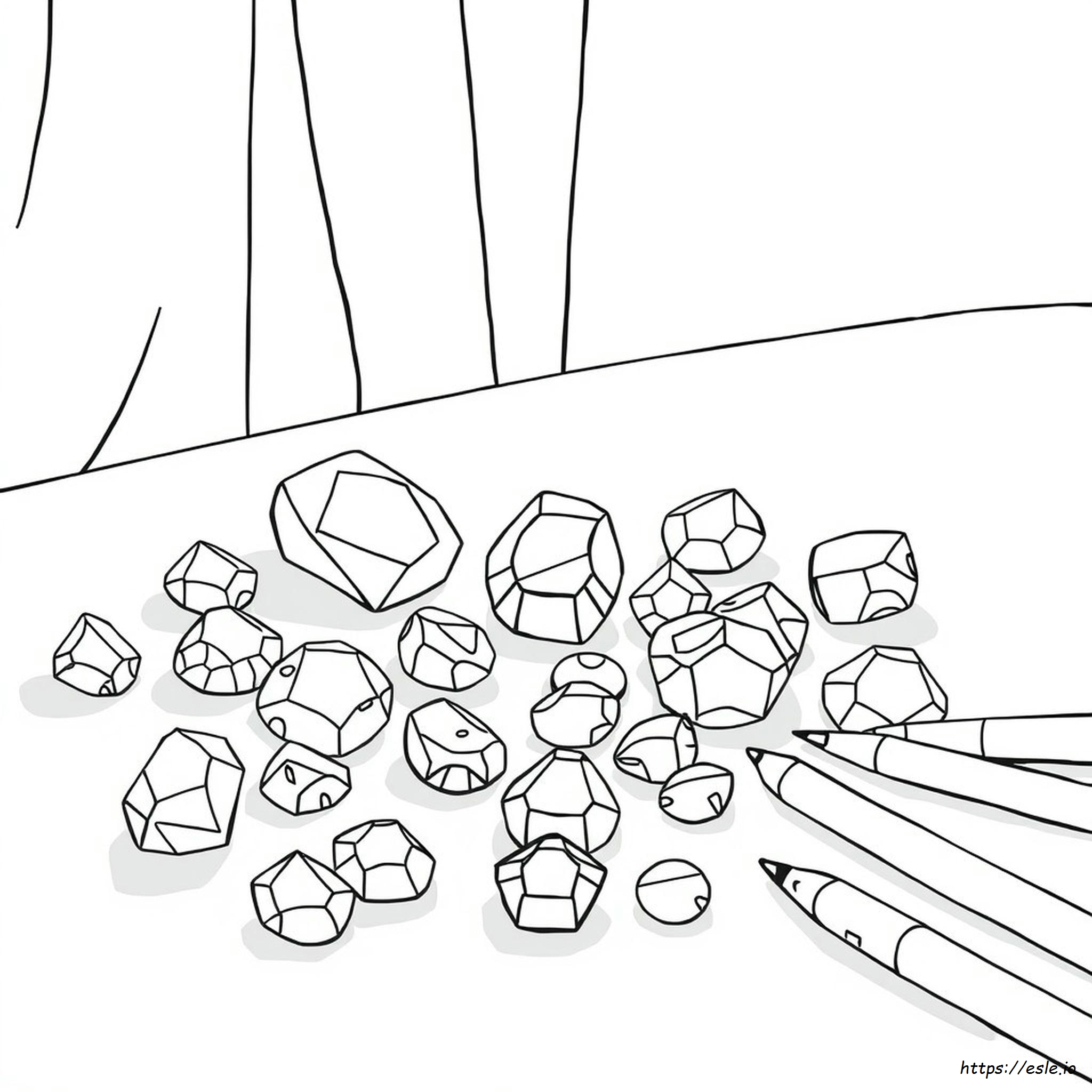 How To Color Gems With Colored Pencils