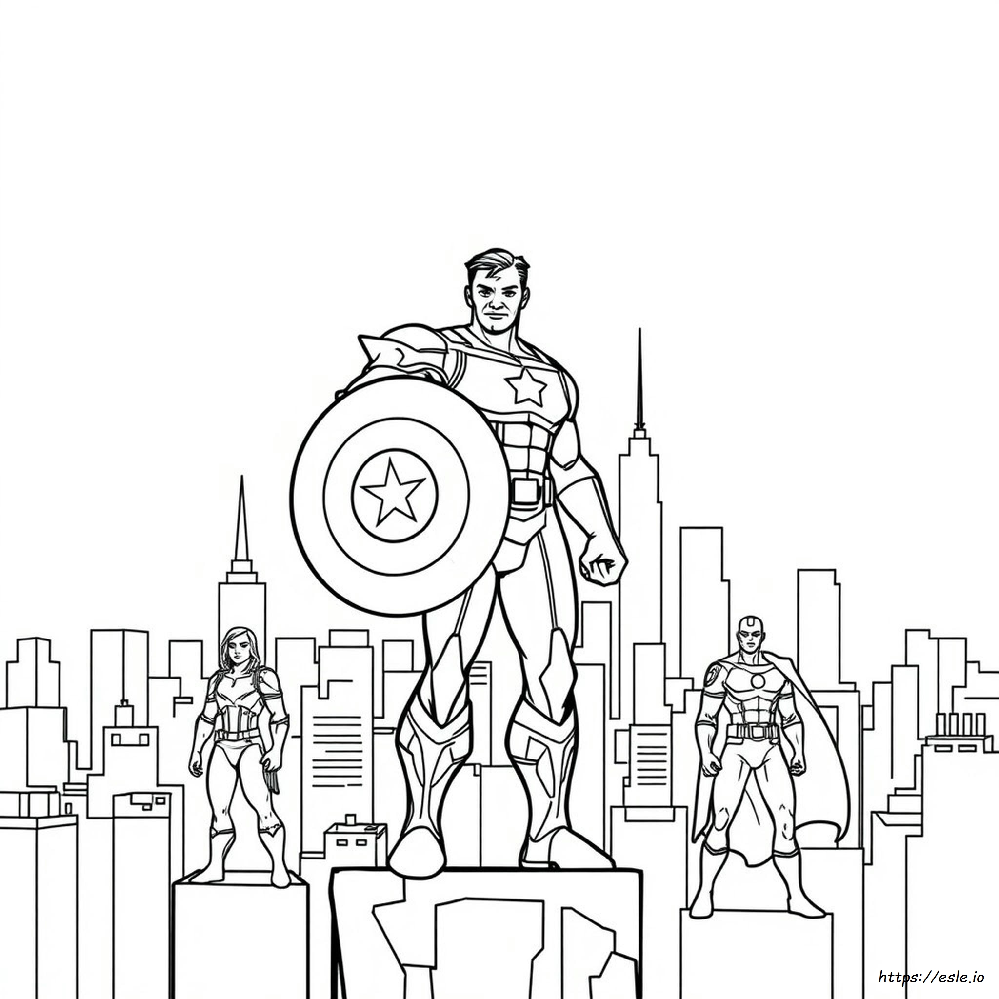 Pagine Da Colorare Giganti Crayola Marvel Avengers