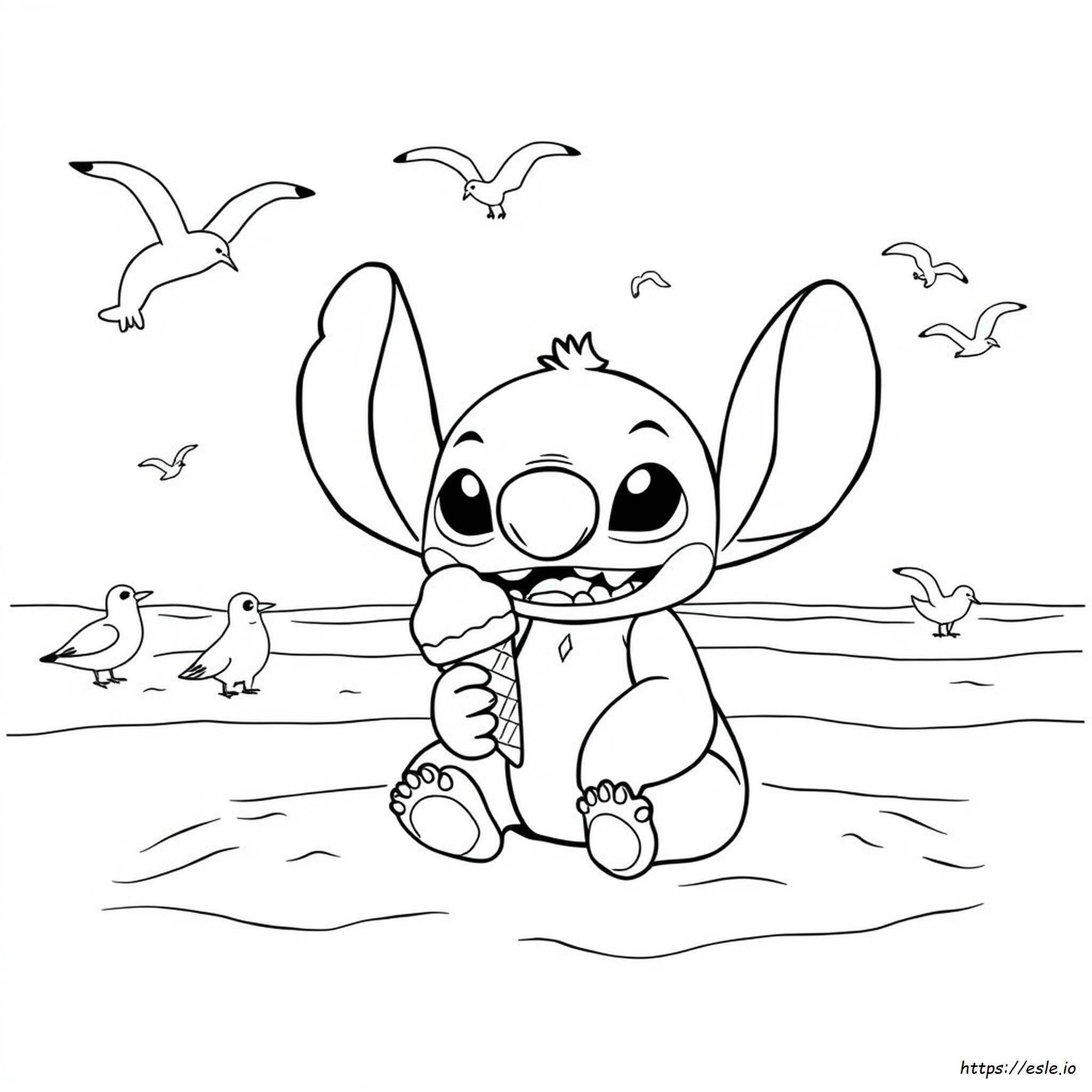 Cute Stitch Colouring Pages