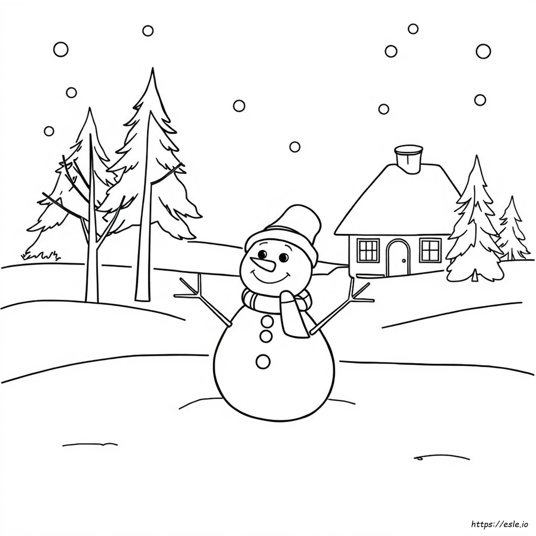 Schneemann Ausmalbilder