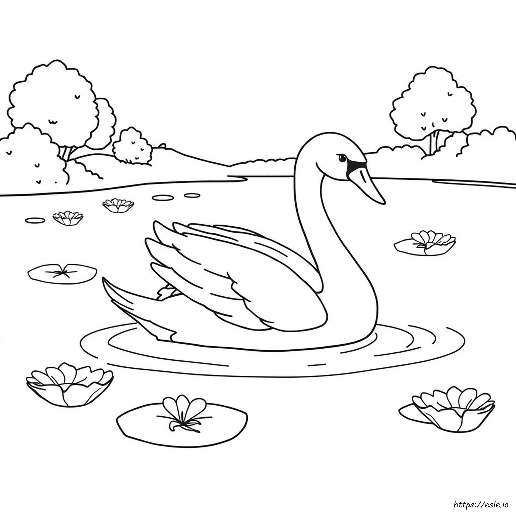 Schwan Ausmalen Anleitung