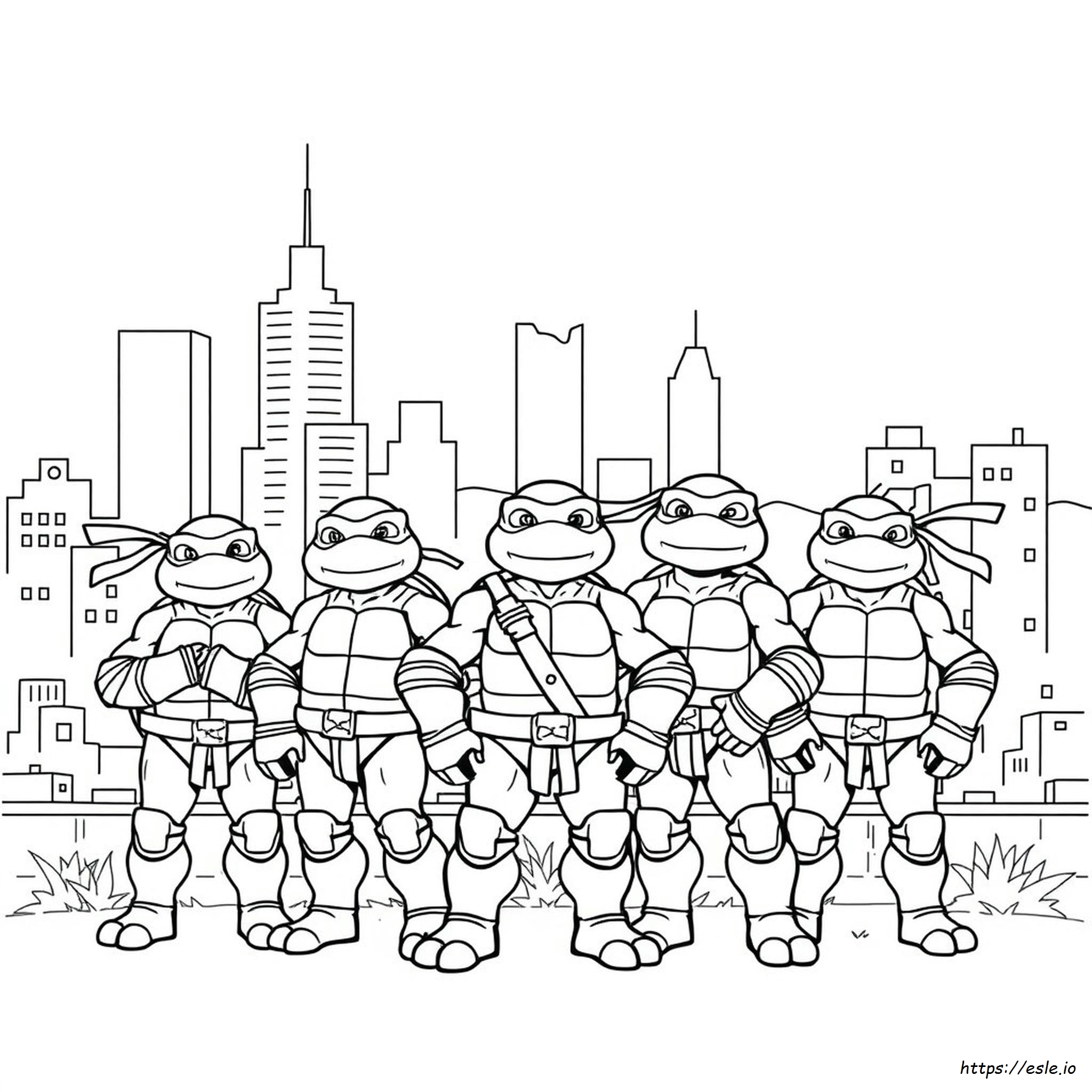Coloriages Tortues Ninja 2003