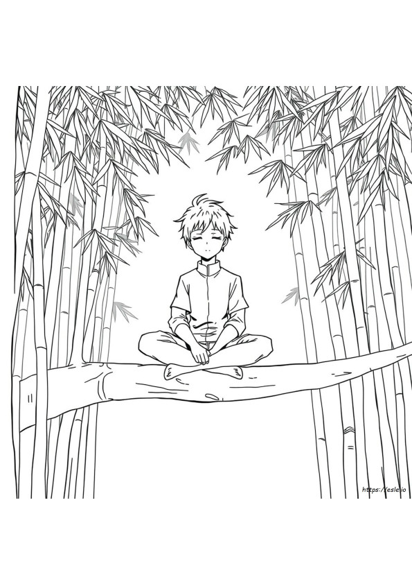 Anime Zenitsu Kleurplaat