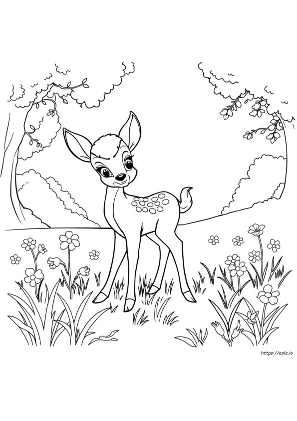 Disney Bambi Színező Oldalak