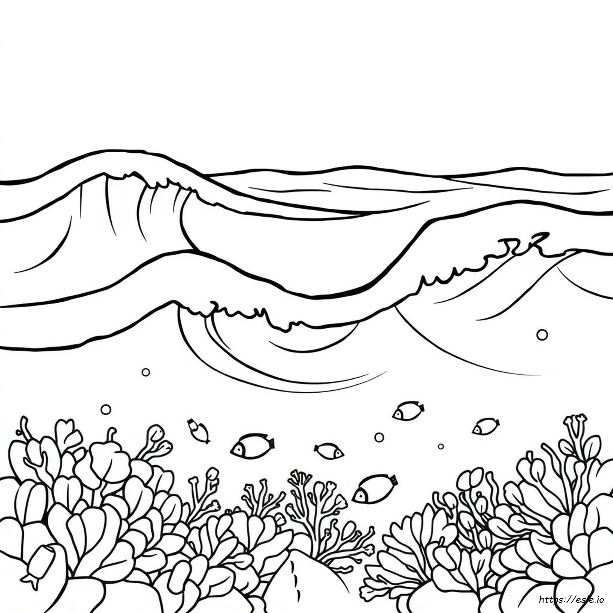 Onde Dell'oceano Da Colorare E Stampare