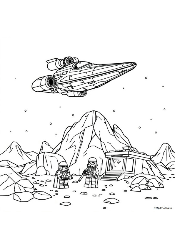 Lego Starwars Gambar Mewarnai
