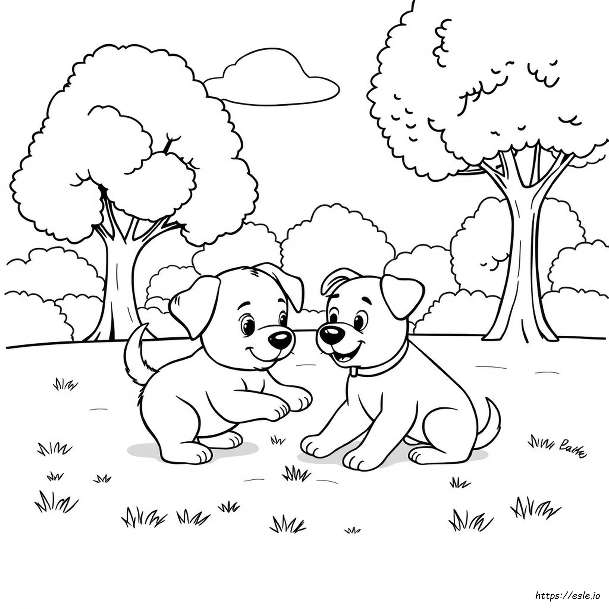 Hund Und Welpe Ausmalbilder