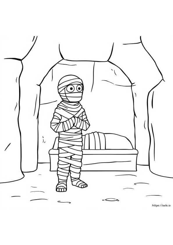 Múmia Para Colorir Para Imprimir