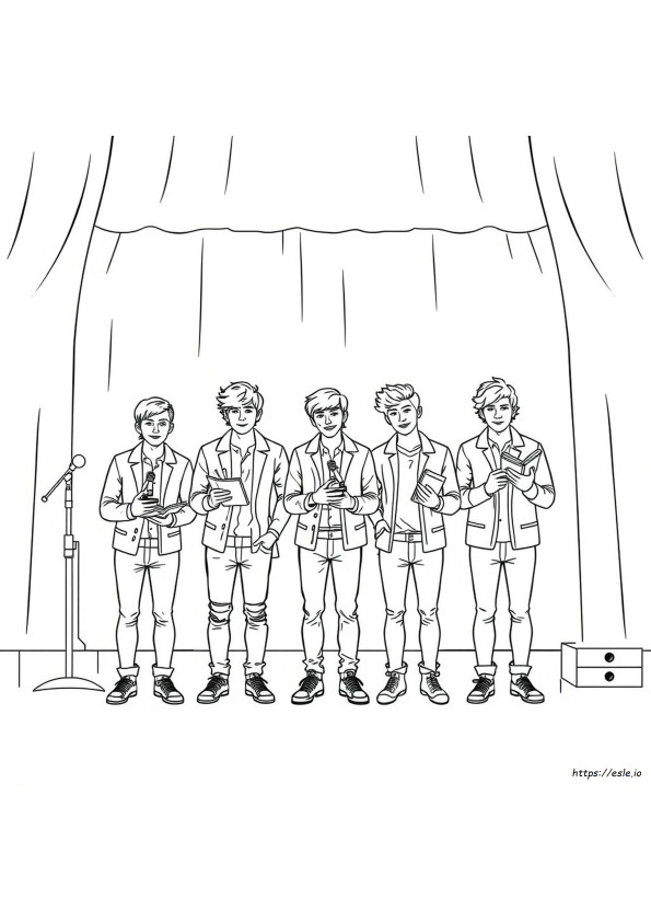 One Direction Colouring In