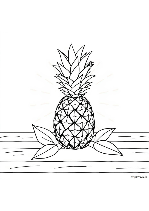 Pineapple Colouring Images