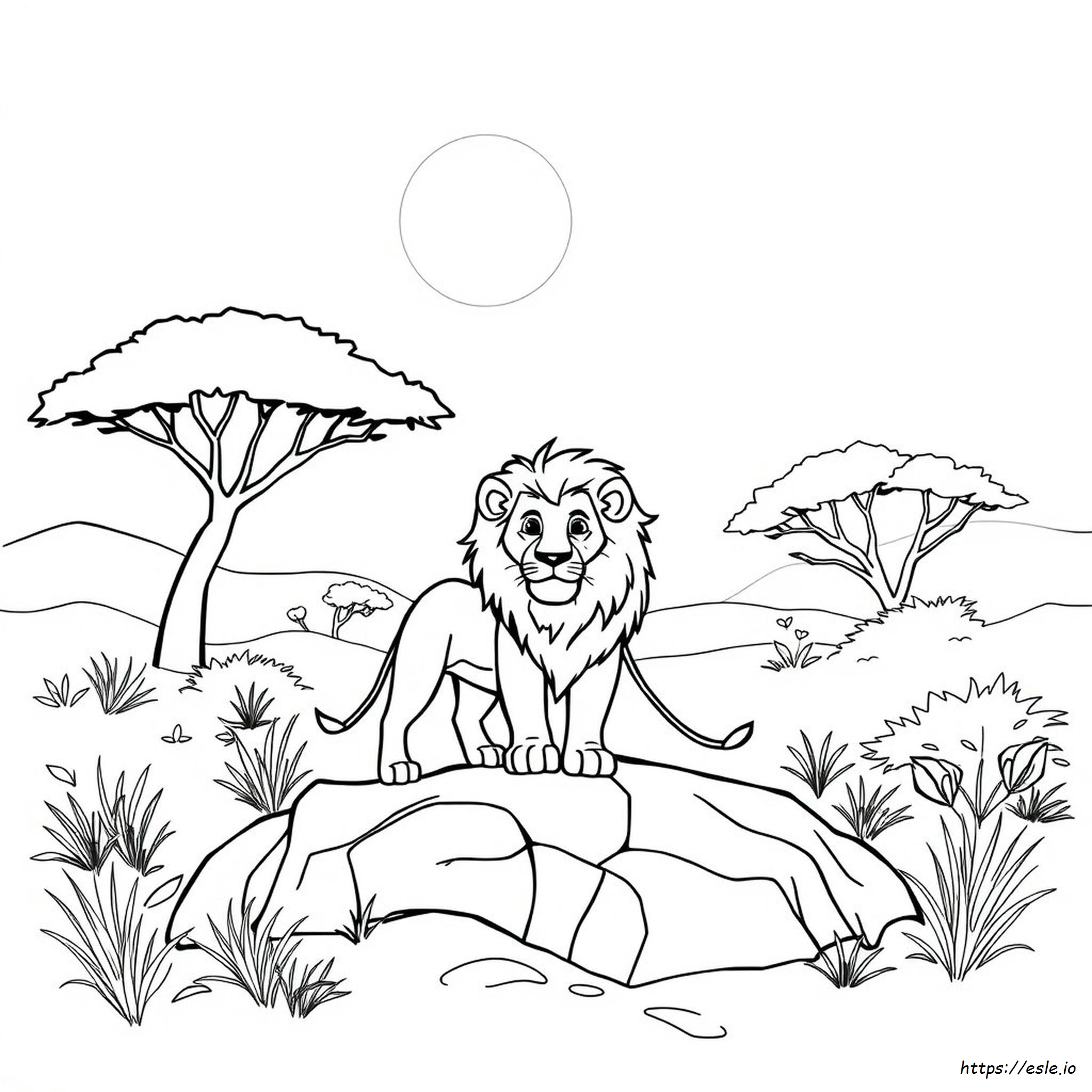 Lion Colouring Images