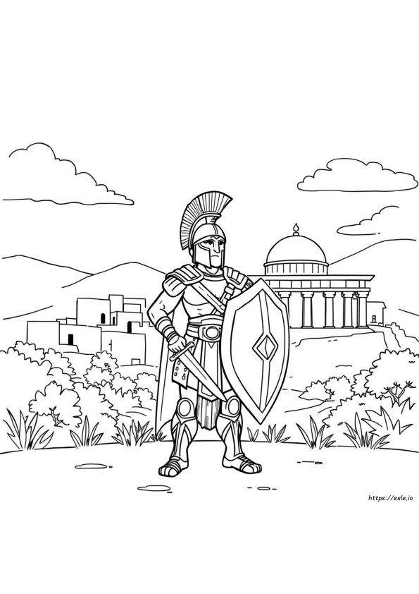 Spartian Coloring Page