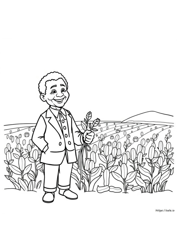 Kolorowanka George Washington Carver