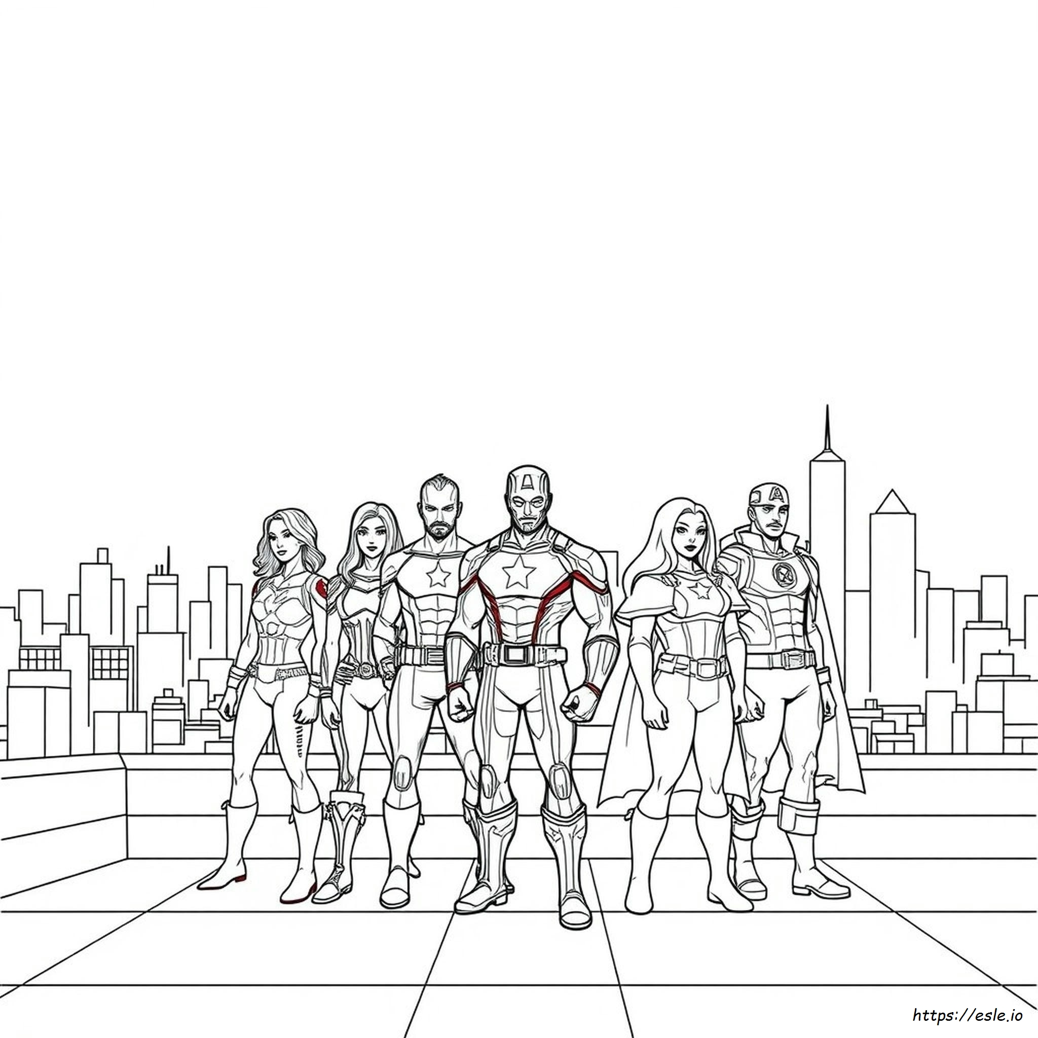 Marvel The Avengers Coloring Pages
