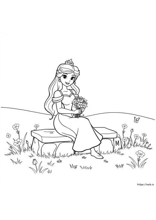 Free Princess Coloring Pages Smple