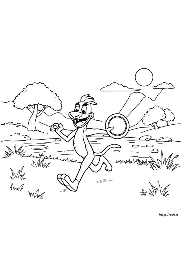 Zuma Colouring Page