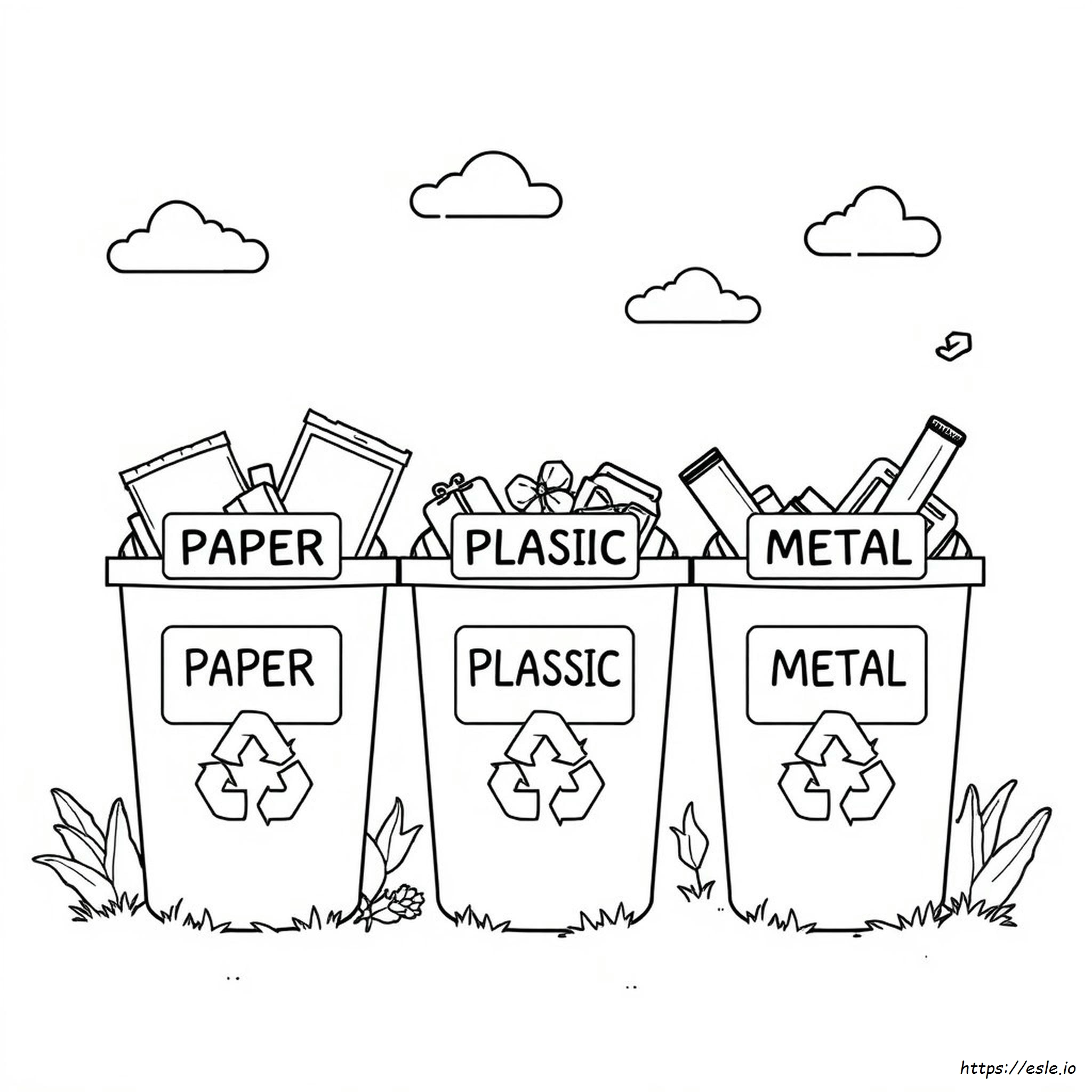 Recycling Coloring Pages Pdf