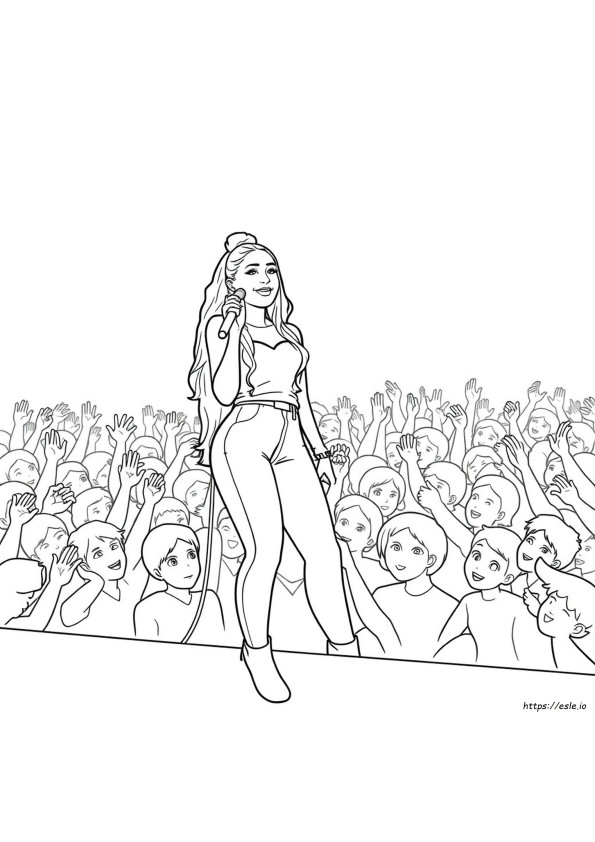 Ariana Grande Coloring Pages