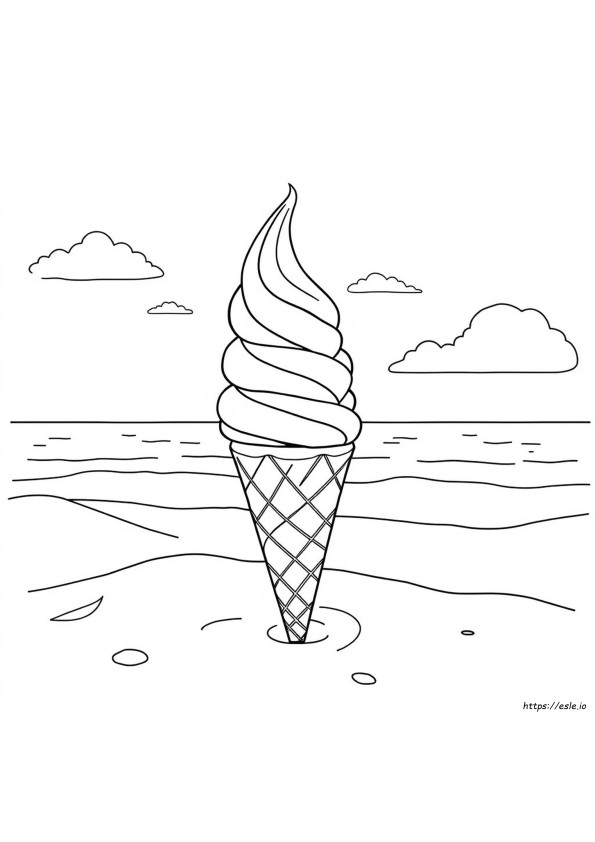 Ice Cream Colouring In Pages